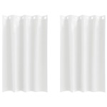 vidaXL Perdele Opaque cu Inel 2 pcs Alb pur 175 x 140 cm Poliester