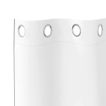 vidaXL Perdele Opaque cu Inel 2 pcs Alb pur 225 x 140 cm Poliester