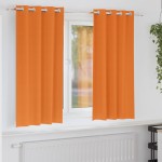 vidaXL Perdele 2 pcs Portocaliu intens 175 x 140 cm Poliester