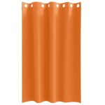 vidaXL Perdele 2 pcs Portocaliu intens 175 x 140 cm Poliester