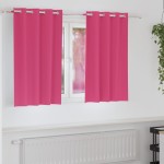 vidaXL Perdele cu perdele 2 pcs Roz intens 140 x 140 cm Poliester vidaXL Perdele cu perdele 2 pcs Roz intens 140 x 140 cm Poliester