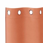 vidaXL Perdele cu perdele 2 pcs Terracota 175 x 140 cm Poliester