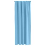 vidaXL Perdele 2 pcs Albastru deschis 260 x 140 cm Poliester