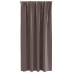 vidaXL Perdele Opaque cu Inel 2 pcs Maro închis 175 x 140 cm Poliester