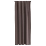 vidaXL Perdele Opaque cu Inel 2 pcs Maro închis 225 x 140 cm Poliester