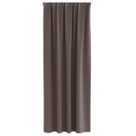 vidaXL Perdele opace 2 pcs Maro închis 245 x 140 cm Poliester