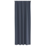 vidaXL Perdele opace cu perdele 2 pcs Antracit 245 x 140 cm Poliester
