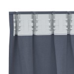 vidaXL Perdele opace cu perdele 2 pcs Antracit 245 x 140 cm Poliester