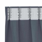 vidaXL Perdele Opaque cu Inel 2 pcs Antracit 260 x 140 cm Poliester