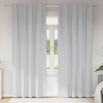 vidaXL Perdele cu perdele 2 pcs Gri deschis 260 x 140 cm Poliester