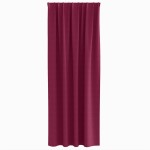 vidaXL Perdele cu perdele 2 pcs Roșu Vin Poliester vidaXL Perdele cu perdele 2 pcs Roșu Vin Poliester