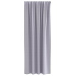 vidaXL Perdele cu perdele 2 pcs Gri metalic 225 x 140 cm Poliester vidaXL Perdele cu perdele 2 pcs Gri metalic 225 x 140 cm Poliester