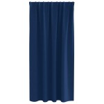 vidaXL Perdele Opaque cu Inel 2 pcs Albastru închis 175 x 140 cm