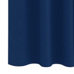 vidaXL Perdele Opaque cu Inel 2 pcs Albastru închis 225 x 140 cm