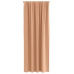 vidaXL Perdele cu perdele 2 pcs Maro deschis 245 x 140 cm Poliester