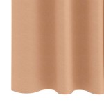 vidaXL Perdele cu perdele 2 pcs Maro deschis 245 x 140 cm Poliester