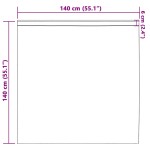 vidaXL Perdele cu perdele 2 pcs Crem 140 x 140 cm Poliester