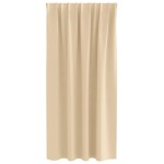 vidaXL Perdele Opaque cu Inel 2 pcs Crem 175 x 140 cm Poliester