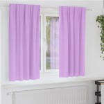 vidaXL Perdele Opaque cu Inel 2 pcs Violet 175 x 140 cm Poliester