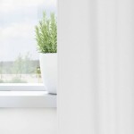 vidaXL Perdele Opaque cu Inel 2 pcs Alb strălucitor 175 x 140 cm