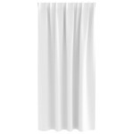 vidaXL Perdele Opaque cu Inel 2 pcs Alb strălucitor 175 x 140 cm