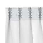 vidaXL Perdele Opaque cu Inel 2 pcs Alb pur 225 x 140 cm Poliester