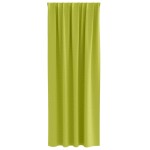 vidaXL Perdele cu perdele 2 pcs Verde măr 225 x 140 cm Poliester