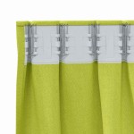 vidaXL Perdele cu perdele 2 pcs Verde măr 260 x 140 cm Poliester