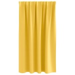 vidaXL Perdele Opaque cu Inel 2 pcs Galben muștar 140 x 140 cm
