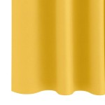 vidaXL Perdele cu perdele 2 pcs galben muștar 260 x 140 cm Poliester vidaXL Perdele cu perdele 2 pcs galben muștar 260 x 140 cm Poliester