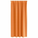 vidaXL Perdele Opaque cu Inel 2 pcs Portocaliu 175 x 140 cm Poliester