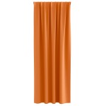 vidaXL Perdele Opaque cu Inel 2 pcs Portocalie Aprinsă 260 x 140 cm