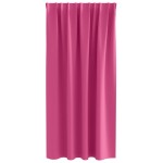 vidaXL Perdele Opaque cu Inel 2 pcs Roz Aprins 175 x 140 cm Poliester
