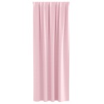 vidaXL Perdele cu perdele 2 pcs Roz bebeluș 245 x 140 cm Poliester vidaXL Perdele cu perdele 2 pcs Roz bebeluș 245 x 140 cm Poliester