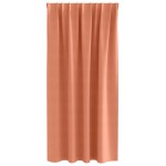 vidaXL Perdele Opaque cu Inel 2 pcs Terracota 175 x 140 cm Poliester