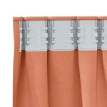 vidaXL Perdele Opaque cu Inel 2 pcs Terracota 175 x 140 cm Poliester
