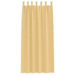 vidaXL Perdele opace cu perdele 2 pcs Bej 225 x 140 cm Poliester