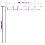 vidaXL Perdele opace cu perdele 2 pcs Negru 140 x 140 cm Poliester vidaXL Perdele opace cu perdele 2 pcs Negru 140 x 140 cm Poliester