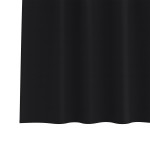 vidaXL Perdele opace cu perdele 2 pcs Negru 225 x 140 cm Poliester vidaXL Perdele opace cu perdele 2 pcs Negru 225 x 140 cm Poliester