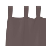 vidaXL Perdele cu perdele 2 pcs Maro închis 245 x 140 cm Poliester vidaXL Perdele cu perdele 2 pcs Maro închis 245 x 140 cm Poliester