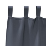 vidaXL Perdele opace cu perdele 2 pcs Antracit 175 x 140 cm Poliester