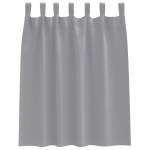 vidaXL Perdele opace 2 pcs Gri deschis 140 x 140 cm Poliester