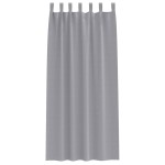 vidaXL Perdele Opaque cu Inel 2 pcs Gri deschis 225 x 140 cm Poliester