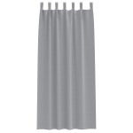 vidaXL Perdele opace 2 pcs Gri deschis 260 x 140 cm Poliester