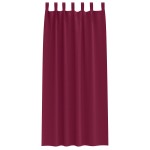 vidaXL Perdele opace cu perdele 2 pcs bordo 225 x 140 cm Poliester vidaXL Perdele opace cu perdele 2 pcs bordo 225 x 140 cm Poliester