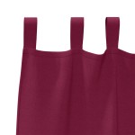 vidaXL Perdele cu perdele 2 pcs Roșu Vin Poliester vidaXL Perdele cu perdele 2 pcs Roșu Vin Poliester