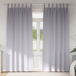 vidaXL Perdele Opaque cu Inel 2 pcs Gri Metalic 225 x 140 cm Poliester