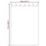 vidaXL Perdele Opaque cu Inel 2 pcs Maro deschis 175 x 140 cm