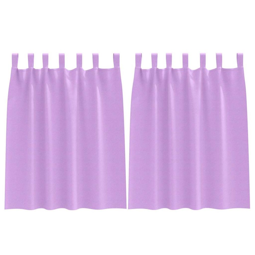 vidaXL Perdele Opaque cu Inel 2 pcs Violet 140 x 140 cm Poliester