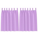 vidaXL Perdele Opaque cu Inel 2 pcs Violet 140 x 140 cm Poliester